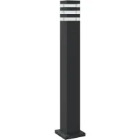 vidaXL Lampe d'allée noire 80 cm aluminium