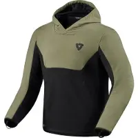 REV'IT! Revit Andon sweat à capuche moto, noir/vert, S