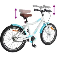 vidaXL Vélo enfant 18 pouces pour enfants de 5 à 7 ans Bleu ciel