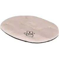 TexCorp Coussin ovale pour chien R5 - 71×54 cm, facile d'entretien & résistant, OEKO-TEX, pour chiens moyens | Beige