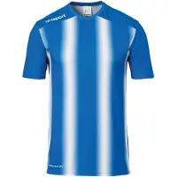 Uhlsport Stripe 2.0 Short Sleeve T-shirt Bleu S Homme