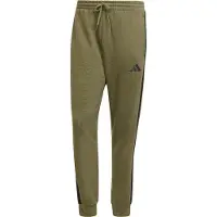 Adidas Essentials 3 Stripes Fleece Joggers Vert S / Regular Homme