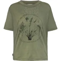 Icebreaker Merino 150 Tech Lite Crop Seed Story Short Sleeve T-shirt Vert S Femme