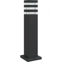 vidaXL Lampe d'allée noire 50 cm aluminium