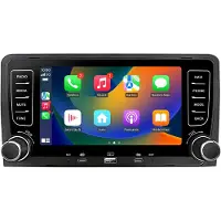AWESAFE Autoradio Android 64 Go avec port Type-C pour Audi A3 8P (2003-2013), compatible CarPlay et Android Auto, navigation et Bluetooth, écran 7 pouces