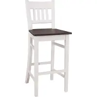 Casa Padrino Chaise de bar en bois massif - Shabby Chic style campagnard Tabouret de bar