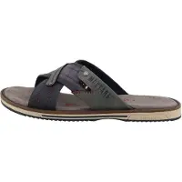 Mustang Chaussures pour hommes , pantoufles, sandales, couleur bleue, style décontracté