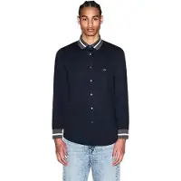 Armani Exchange pour homme. XM002267AF22640UB101 Chemise Navy Block (S), Casuel, Coton, Manche longue, Marine