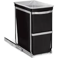 Simplehuman Encastrable Pull Out 30 Litres Noir