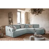 Miuform Bella Siena - Canapé d'angle L-FORM DROIT - 287x209cm - Gris clair - Canapé 6 places Canapé