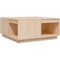 Syfax Table basse 80x81x36,5 cm Bois massif de pin