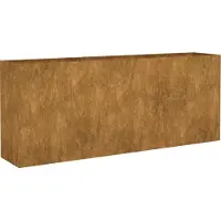 Syfax Lit surélevé de jardin 200x40x80 cm acier corten