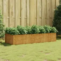 Prolenta Jardin Exclusif - Plate-bande surélevée 200x80x40 cm en acier Corten