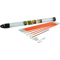 Calvin Klein Jeu de barres de tirage pour bandes de tirage de câbles, 3,3 mètres composé de 10 barres de 33 cm, crochet de câble, acier - 1 pièce (T5411)