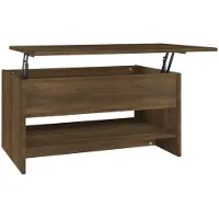Syfax Table basse Chêne marron 80x50x40 cm Bois d'ingénierie