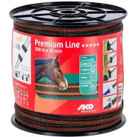 Kerbl Ruban Clôture Orange/brun 20mm Ruban Clôture électrique Haute Visibilité Et Conductivité -