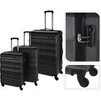 Huismerk Mallette de voyage à roulettes set de 3 pcs PROWORLD anthracite KO-FB5000150