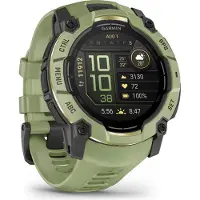 Garmin Instinct 3 AMOLED 3,3 cm (1.3") 50 mm Numérique 416 x 416 pixels Écran tactile Vert, Gris GPS (satellite)