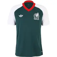 Adidas T-Shirt fonctionnel 'Mexico 26 Away Pre Match' sapin / blanc
