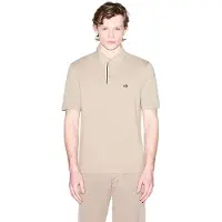 Armani Exchange pour homme. XM002067AF10366U6229 Insert Polo beige (S), Casuel, Coton, Manche courte