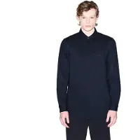 Armani Exchange pour homme. XM002319AF24533UB101 Chemise en coton (S), Casuel, Classique, Manche longue, Marine