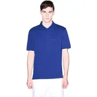 Armani Exchange pour homme. XM001286AF10366UB131 Polo bleu de la poste (L), Casuel, Coton, Manche courte