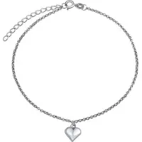Silvego Fine chaîne en argent sur le coeur de la jambe ZT1303175AVSW, (Argent)