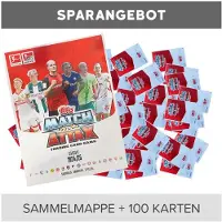 Topps Match Attax Bundesliga - 2024/2025 - 1 album vierge + 100 cartes différentes, distribuées au hasard