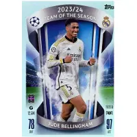 Topps TOTS8 - Jude Bellingham - Équipe de la saison de l'UCL 2023/24 - 2024/2025