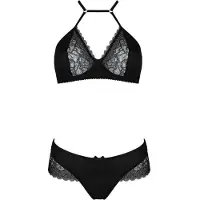 Casmir Femmes, Bikini, KITASANA BIKINI black L/XL -, Violet, Noir, (L, XL)