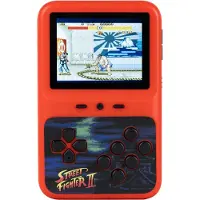 Fizz Creations Handheld Game Console Colour Street Fighter II, Gaming rétro, Multicolore