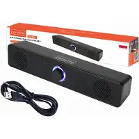 Zenwire Mini barre de son - Haut-parleurs d'ordinateur - 2.0 USB - pour ordinateur portable et ordinateur - pour PC - LED - 18 W