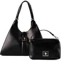U.S. POLO ASSN. sac à épaule sac à main Margaret Shoulder Bag Black noir