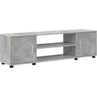 vidaXL Ensemble de meubles TV gris béton, en panneaux de particules