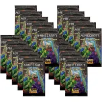 Panini Minecraft - Série 3 « Créer, Explorer, Survivre » : cartes à collectionner - 20 boosters