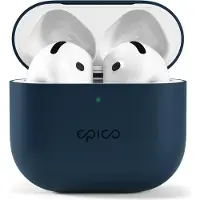 EPICO Housse en silicone pour AirPods 4 - bleu