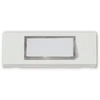 Heidemann Bouton-poussoir de sonnette 70060, blanc pur, 30x87x13 mm, lumineux