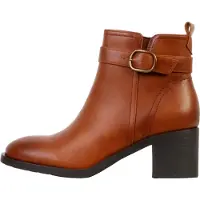 Super Mode Bottines 'Stiefeletten mit Reißverschluss am Absatz' marron