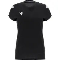 MACRON Oxygen Maillot Manches Courtes Femmes - Noir / Blanc | Taille: XL