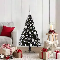 vidaXL Best Möbel Arbre de Noël artificiel pré-éclairé Noir 120 cm PVC - Arbres de Noël artificiels Cloris Nouveau1504228 2parcel