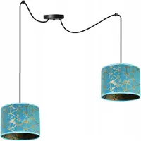 Light11 HOME Suspension Spider Gold – Lampe suspendue moderne avec abat-jour Plafonnier design
