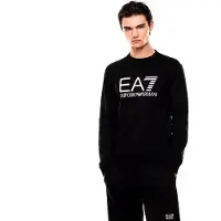 Emporio Armani pour homme. 7M002278_AF22266 Sweatshirt Core Identity noir (XS), Casuel, Coton, Manche courte