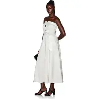 Armani Exchange pour femme. XW001997AF21532U6275 Robe bustier beige (S), Casuel, Lin, Sans manches / bretelles