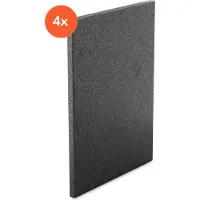 Klarstein poubelle de cuisine 50 litres, tri selectif, avec filtre a charbon - controle des odeurs - 4 pieces compatibles avec la poubelle yuma, ideale pour une cuisine sans odeurs indesirables