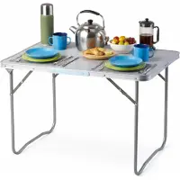 Mojawo Table de camping Table pliante Outdoor Table pliante poignée Alu 80x60x68cm