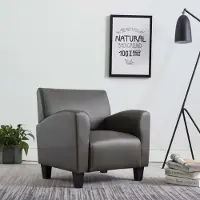 Prolenta Maison Exclusive - Fauteuil en similicuir gris