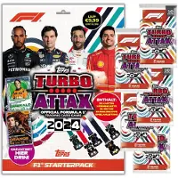 Topps - Turbo Attax Formule 1 2024 - 1 pack de démarrage + 5 boosters