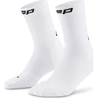 Cep Core Run Socks Mid Cut 5.0, chaussettes de course, femme, blanc