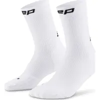 Cep Core Run Socks Mid Cut 5.0, chaussettes de course, homme, blanc
