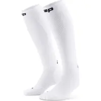 Cep Core Run Socks Tall 5.0, chaussettes de course, femme, blanc